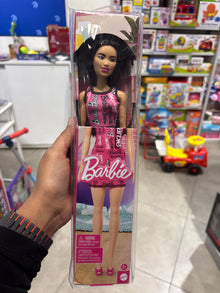 Barbie T7440 Fashion Doll – Pink Logo Print Dress