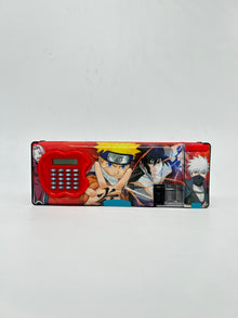 Naruto Magnetic Pencil Box with inbuilt Calculator