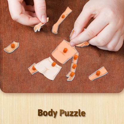 Funskool Body Parts Wooden Puzzle