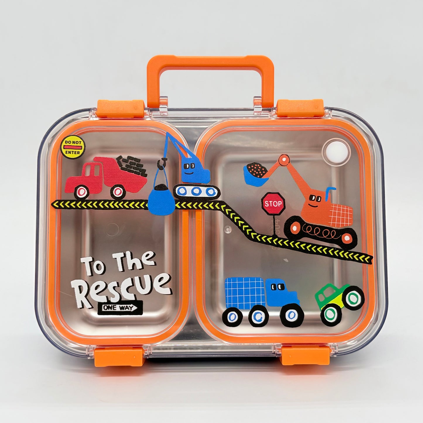 Back to School Steel Lunch Box, 2 Grid