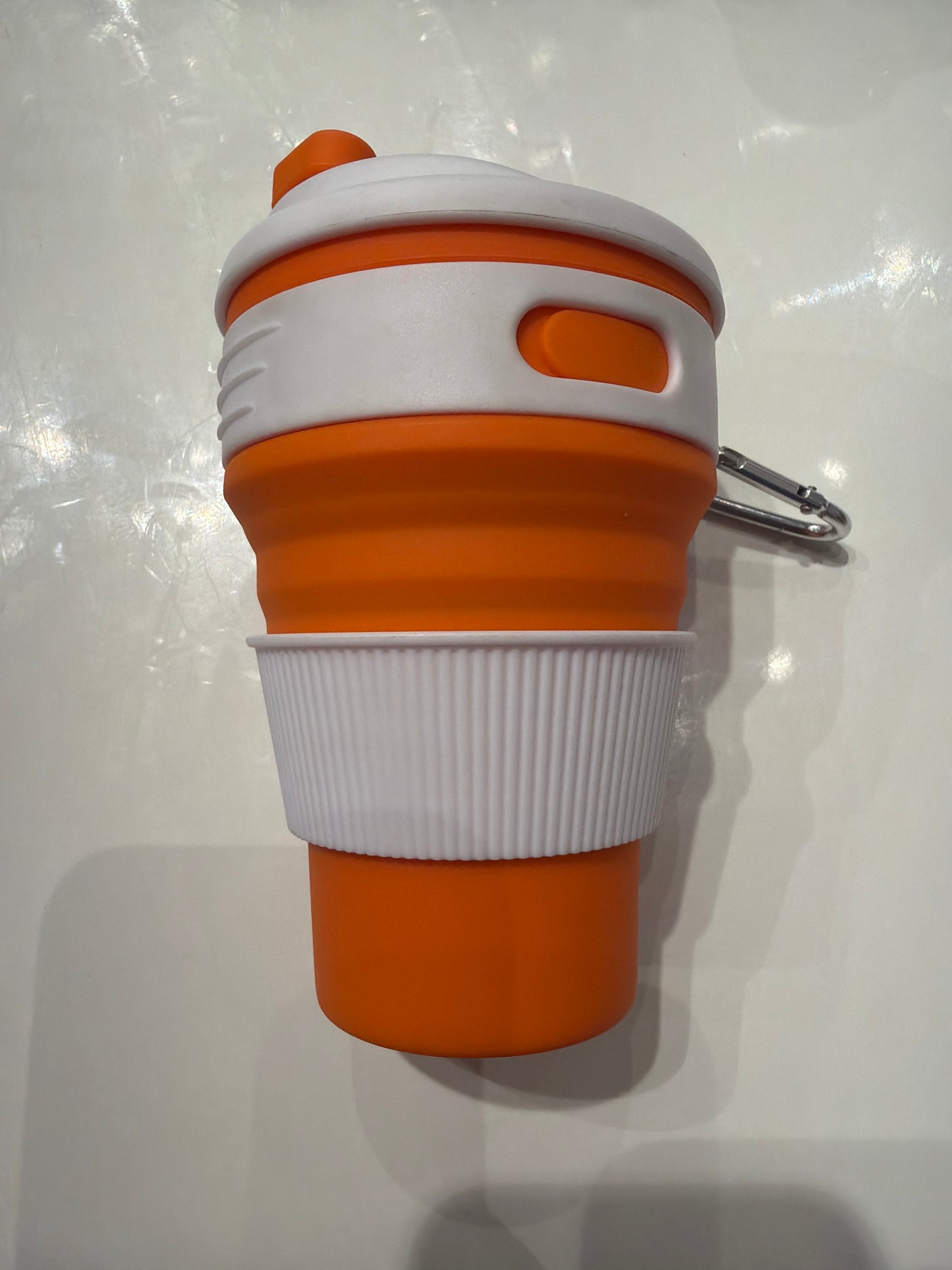 Silicone Gel Mug, Sports Foldable Mug Fashion Easy-to-Fold Blue Silica Gel for Business Office Family Travel