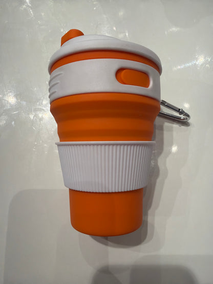 Silicone Gel Mug, Sports Foldable Mug Fashion Easy-to-Fold Blue Silica Gel for Business Office Family Travel
