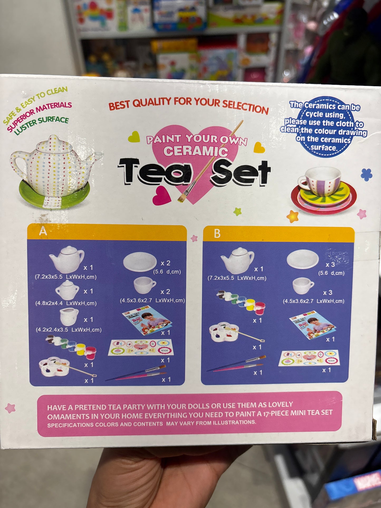 Paint Your Own Ceramic Tea Set