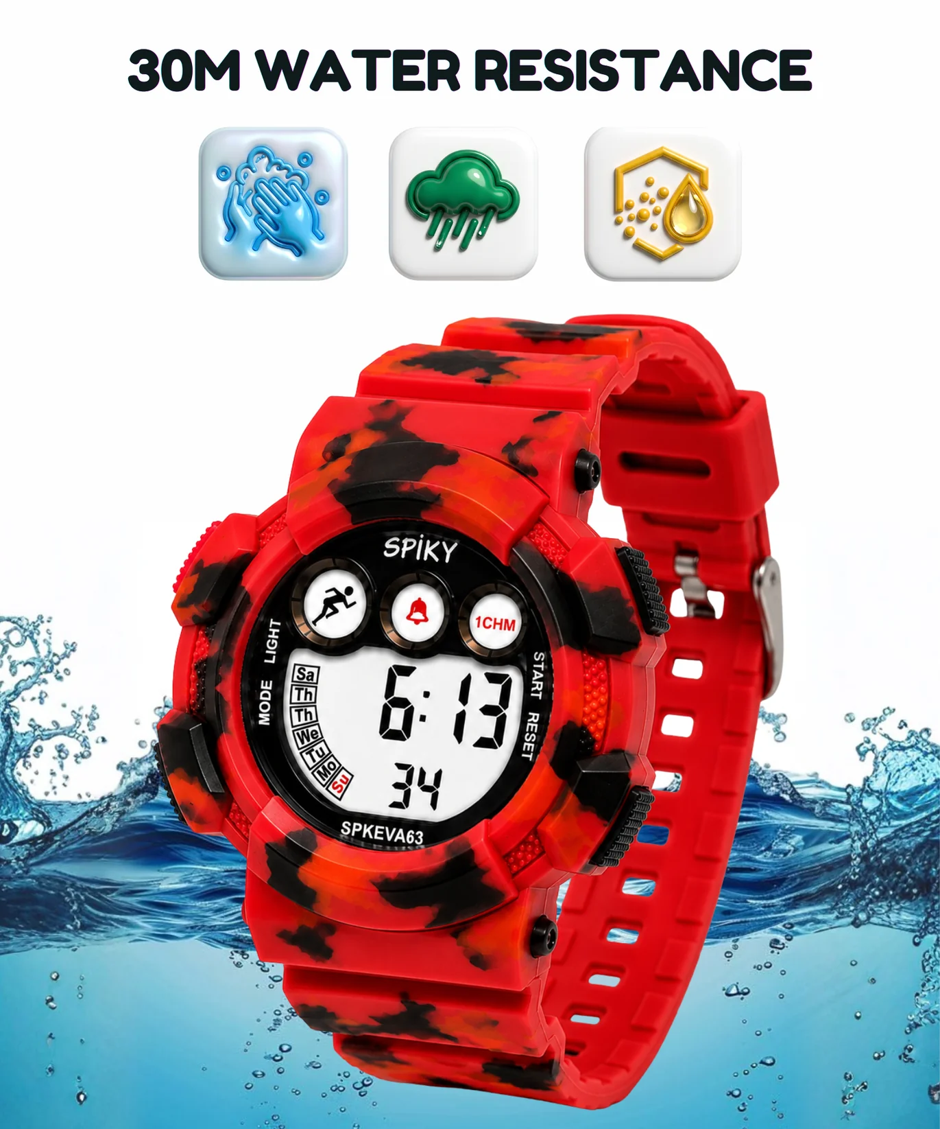 Spiky Spkeva63 Digital Sports Watch for Kids