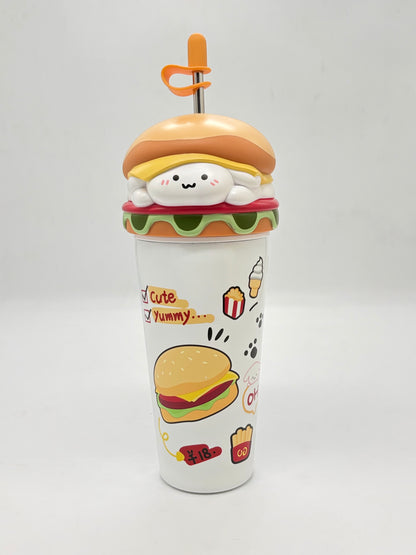 Cute Hamburger Character Insulated Tumbler 635ml