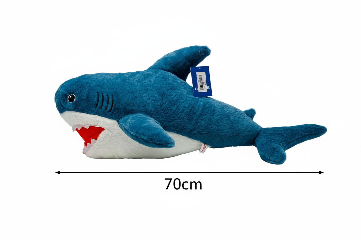 Big Shark 70 cm Large Soft Toy