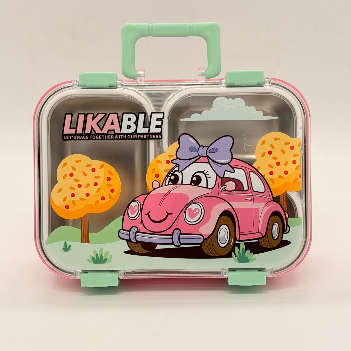 Large Car Stainless Steel  Lunch Box