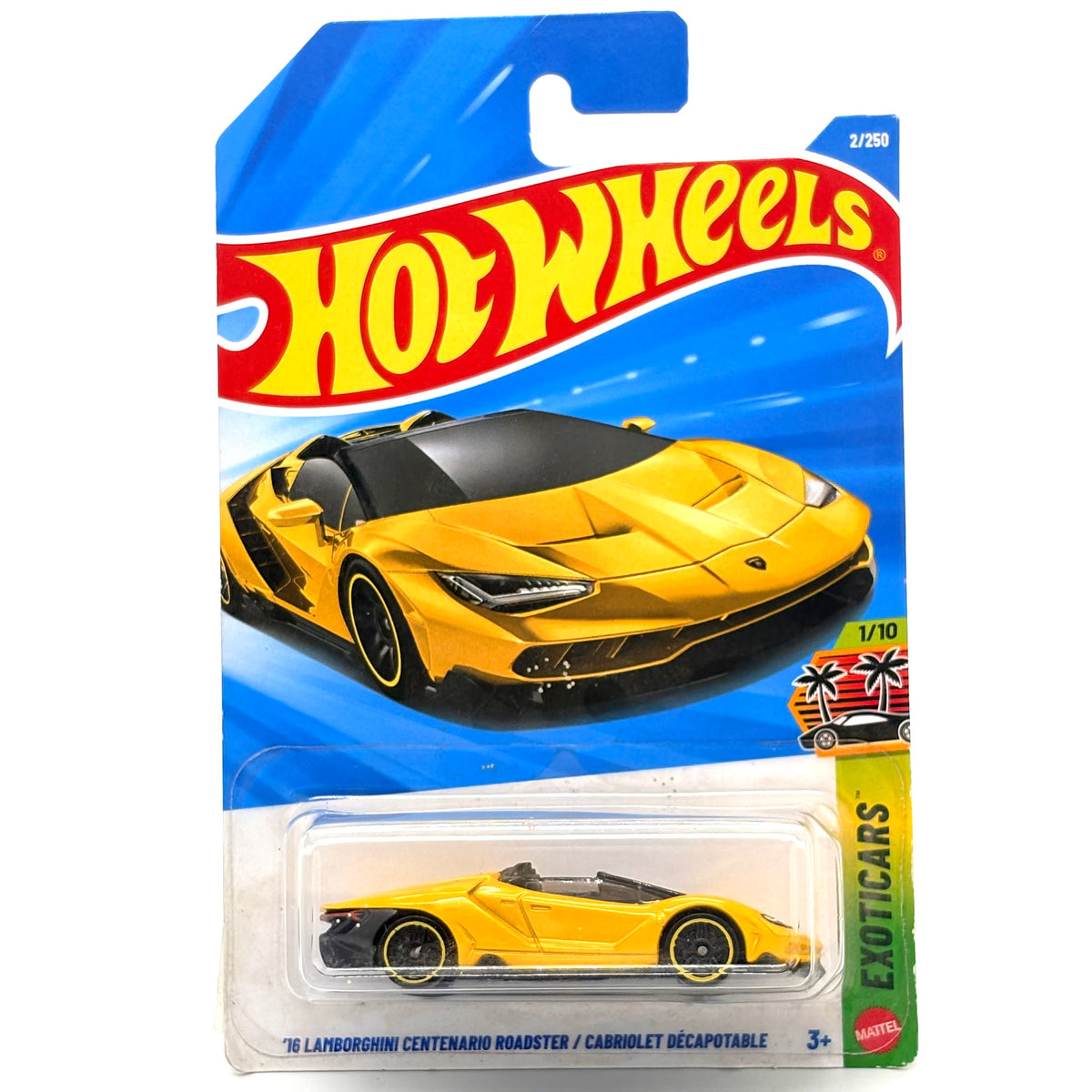 Hot Wheels Basic Mainline Car '16 Lamboraghini Centenario Roadster/ Cabriolet Decapotable