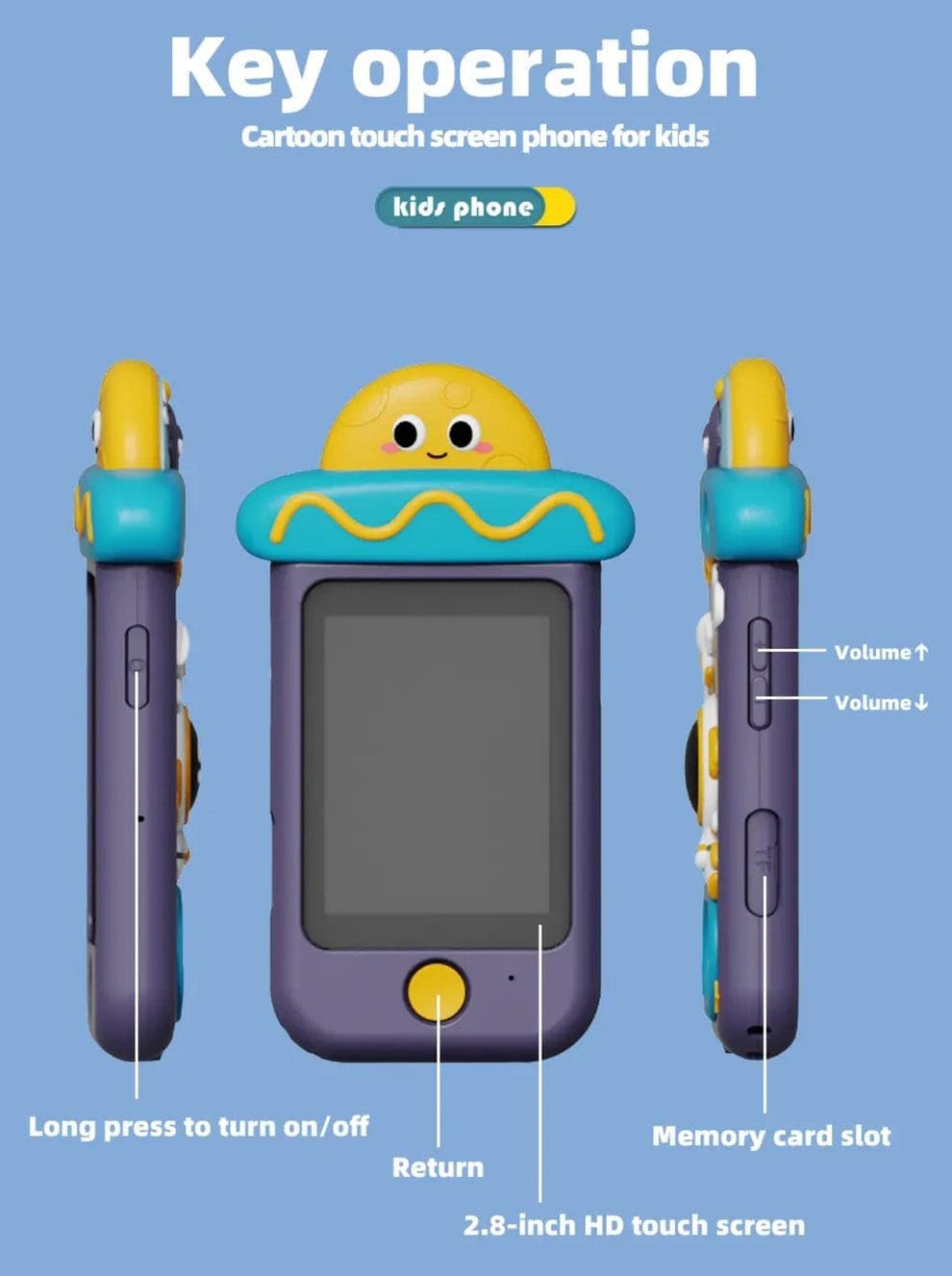 3D Smart Phone Mini Toy Mobile for Kids