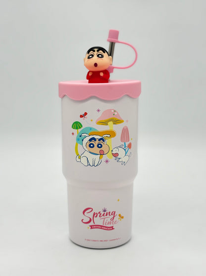 Shinchan Spring Time Insulated Tumbler for Kids 580ml with 3D Character Lid