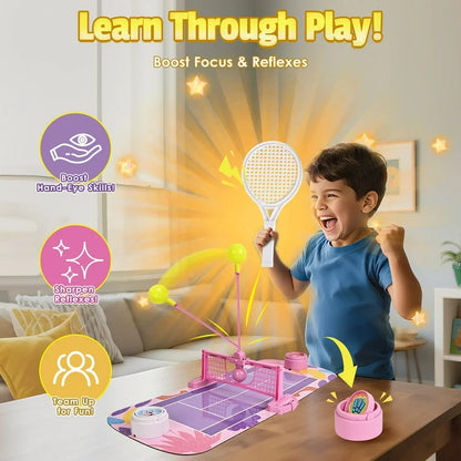 Tabletop Tennis Court Battle Game For Kids