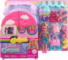 Barbie Chelsea Doll & Closet Toy Playset with 15 Pieces Clothes & Accessories Included, Foldable Set for On-The-Go Play & Storage