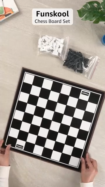 Funskool Chess, Strategy Game, Board Game for Kids, Adults, Families, Educational, Fun, 2 Players, Family Fun, Learning Activity Toy for Childrens, Gift Set for Kid, Ages 7+ Years