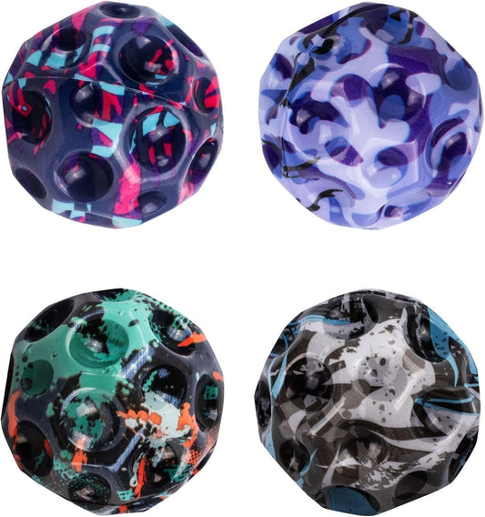 IMKR Original Moon Ball Bouncing Moon Balls for Kids with Soft Rubber, for Children (2- Multicolor Mood Ball)