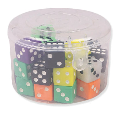 Firstly Traders 15 PCS Game Dice Creative Acrylic Dice 6-Sided Dice for Party Table top Games