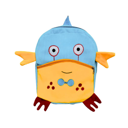 TOYTALES Cute Crabby Kids Backpack | Super Soft Plush Cartoon Animal Bag for Nursery & Preschool | Travel School Bag for Baby Girl, Boy & Toddlers (2-5 Years)