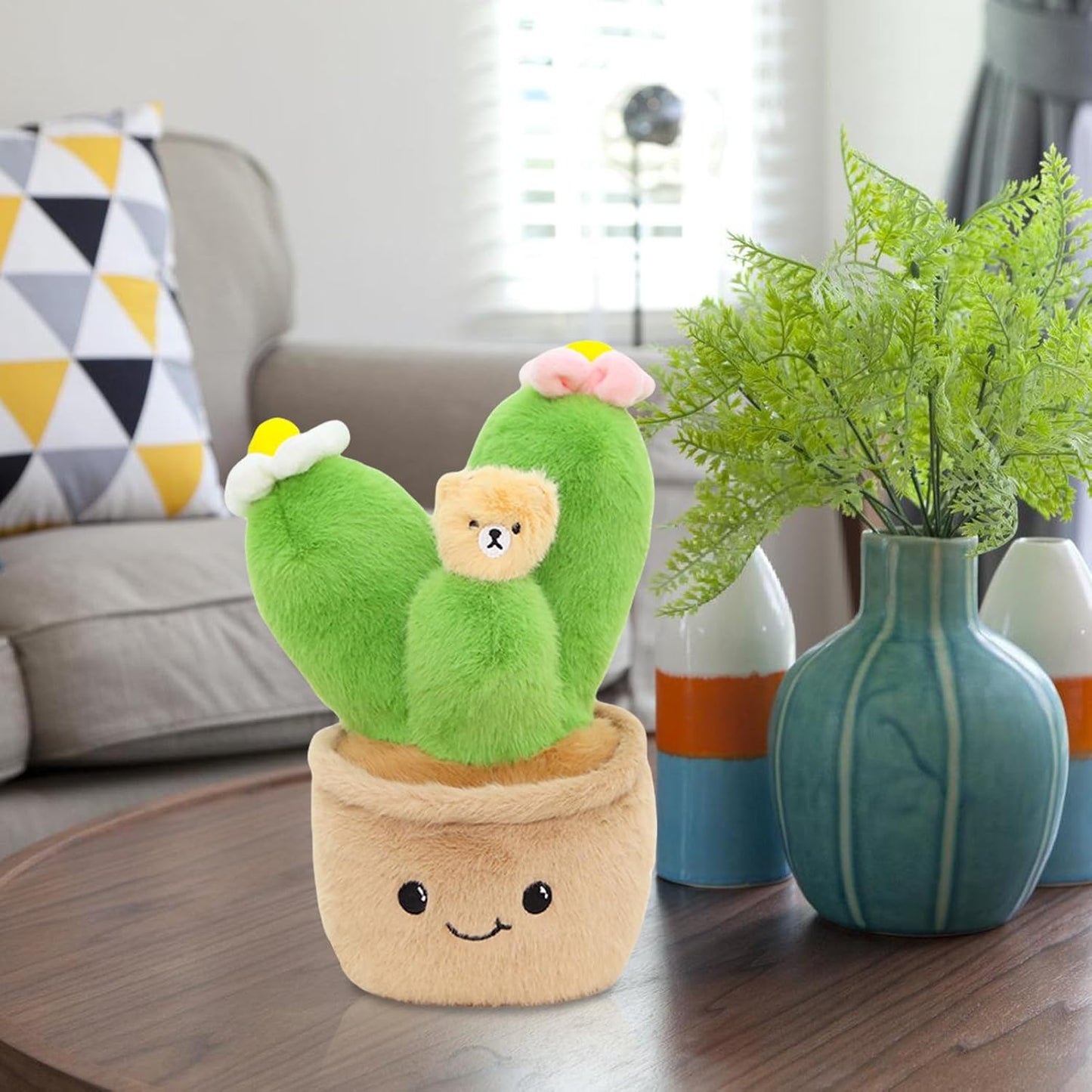 Stuffed Potted Plant Plush | Plush Plant Toy | Soft Potted Plant | Stuffed Plant Decoration, Cozy Potted Plush Cute Plush Plant, Potted Plant Stuffed Toy, Decorative Plush Plant