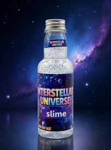 Interstellar Universe Galaxy Glitter Slime Bottle