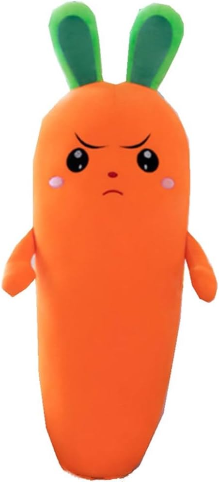 55cm Carrot Hugging Pillow, Cartoon Carrot Plush Toy，Cute Carrot Shape Pillow Stuffed Carrot Toy Soft Carrot Doll for Kids Girls GIF