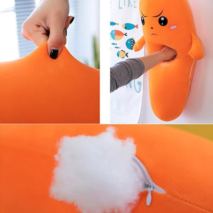 55cm Carrot Hugging Pillow, Cartoon Carrot Plush Toy，Cute Carrot Shape Pillow Stuffed Carrot Toy Soft Carrot Doll for Kids Girls GIF