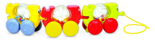 Funskool Giggles - Caterpal, 2 in 1 Pull along toy, Encourages Walking,Stacking and Linking, 12 months & above, Infant and Preschool Toys