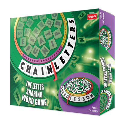 Funskool Games-Chain Letters,Educational & The Letter Sharing Word Game, For Kids, Adults & Family,2 - 4 Players,8 & Above