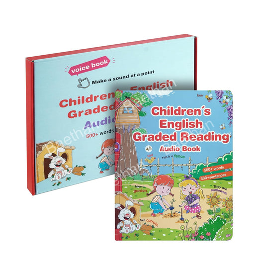 Children’s English Graded Reading Audio Book for Kids | Voice Book with 500+ Words, 300+ Sentences, Songs & Sound | Learning Toy Early Educational Gift for Toddlers & Children