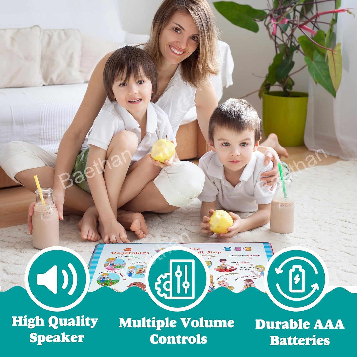 Children’s English Graded Reading Audio Book for Kids | Voice Book with 500+ Words, 300+ Sentences, Songs & Sound | Learning Toy Early Educational Gift for Toddlers & Children