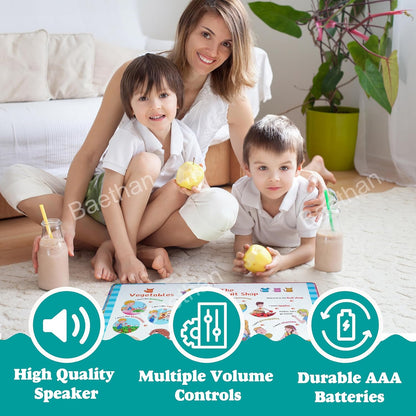 Children’s English Graded Reading Audio Book for Kids | Voice Book with 500+ Words, 300+ Sentences, Songs & Sound | Learning Toy Early Educational Gift for Toddlers & Children