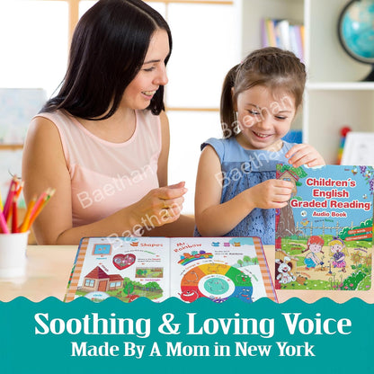 Children’s English Graded Reading Audio Book for Kids | Voice Book with 500+ Words, 300+ Sentences, Songs & Sound | Learning Toy Early Educational Gift for Toddlers & Children