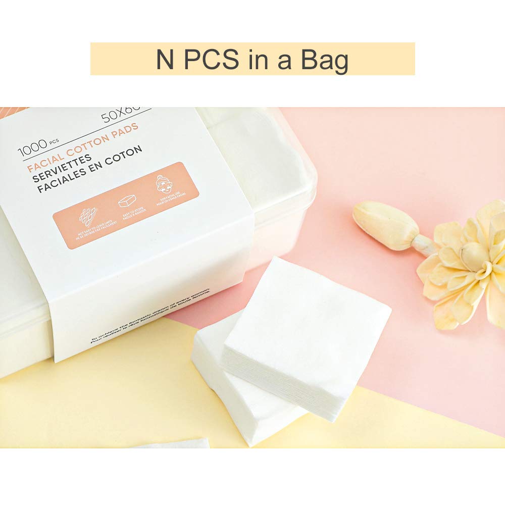 Miniso Cotton Pads for Face 1000 Sheets Soft for Cleaning Wiping Makeup Remover Wipes