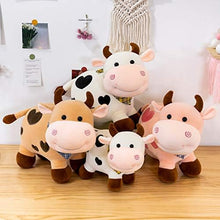 Cow Plush Stuffed Animal Soft Cow Cow Stuffed Animal Plush Cow Plush Cow Throw Sleeping Pillow Toy Gift for Kids Adults (Color: Pink, Size: 43cm)