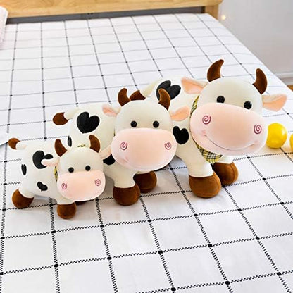 Cow Plush Stuffed Animal Soft Cow Cow Stuffed Animal Plush Cow Plush Cow Throw Sleeping Pillow Toy Gift for Kids Adults (Color: Pink, Size: 43cm)