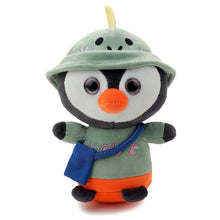 Cute Dressed Penguin Plush Stuffed Toy with Cap and Sling Bag
