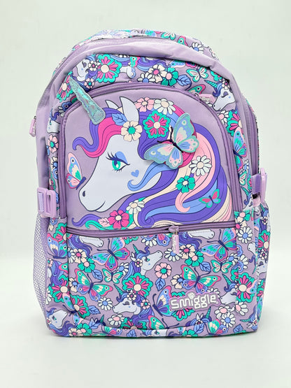 Smiggle Purple Unicorn School Bag