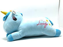 Lying Unicorn with Blanket Soft Toy