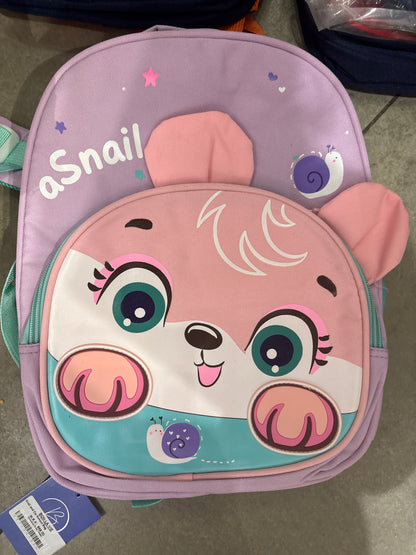 Snail and Car School Bag