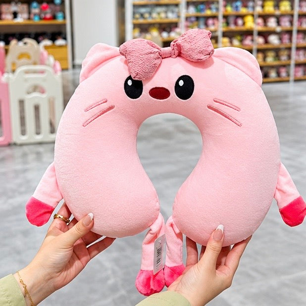 Kitty Bow Travel Neck Pillow
