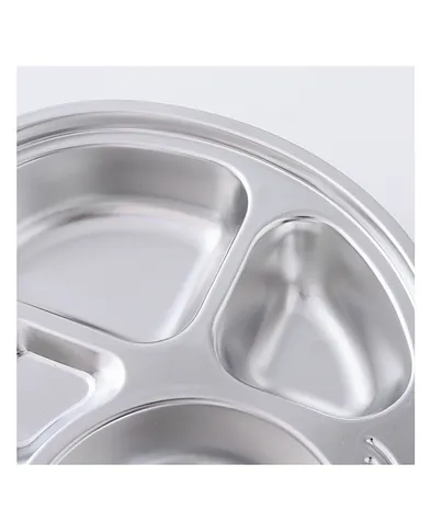 Car Shaped Stainless Steel Divided Food Plate