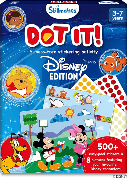 Skillmatics Dot It! Disney Edition, a mess-free sticker art activity kit
