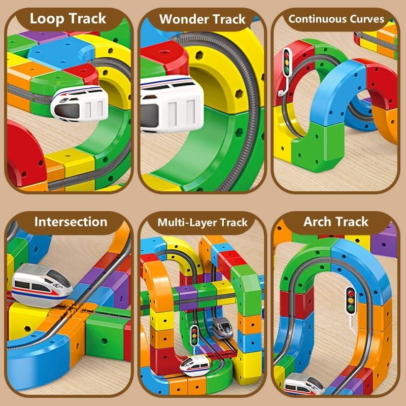 DIY Magnetic Levitation Train Track  Building Set, 32 Pcs