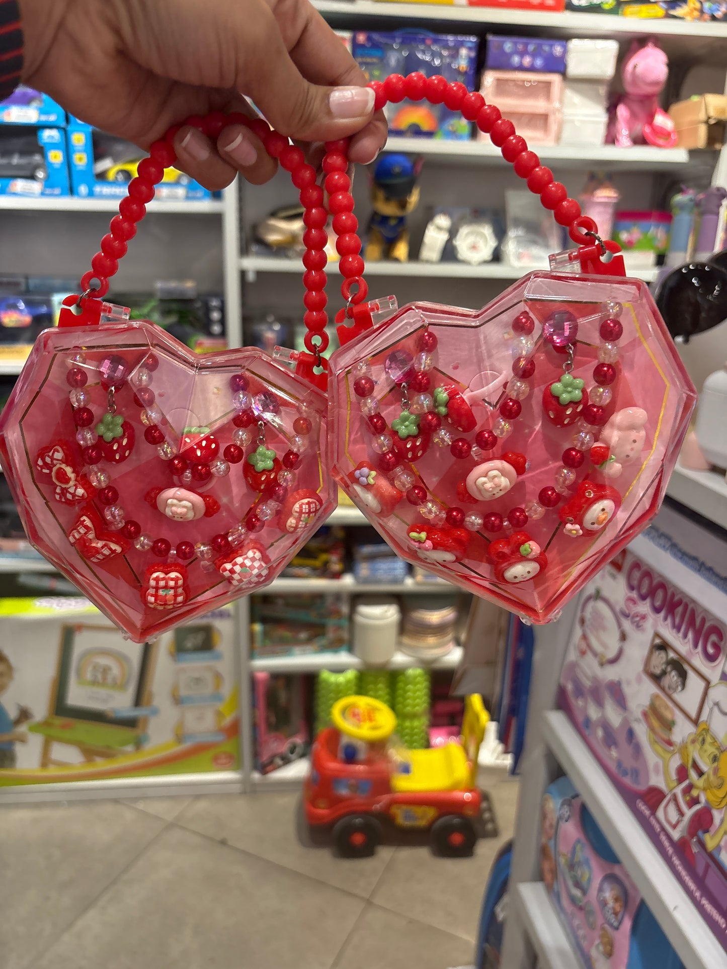 Red Heart Shape Kids Jewellery Set