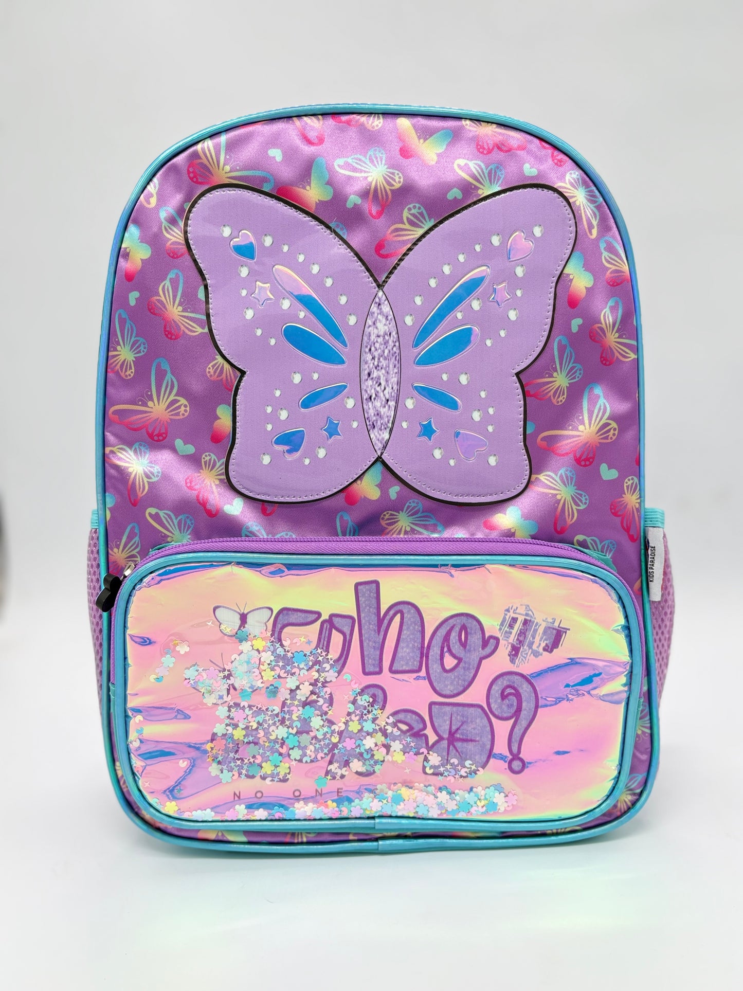 Purple Butterfly School Bag