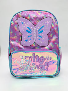 Purple Butterfly School Bag