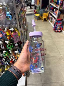 Cute Printed Plastic Sipper Bottle with Straw - 540ml