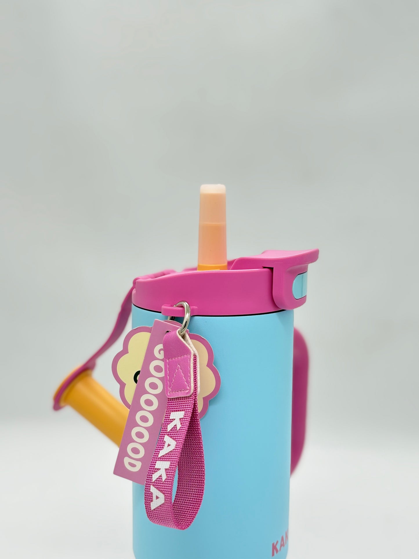 Kaka 1300ml Insulated Tumbler Bottle with Straw and Handle
