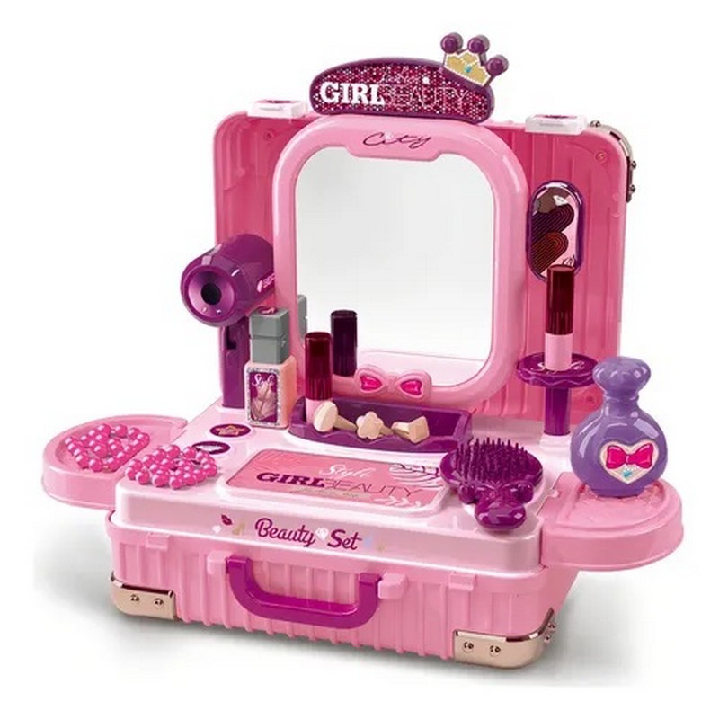 Fashion Style 3-in-1 Pretend Play Beauty Vanity Set for Girls