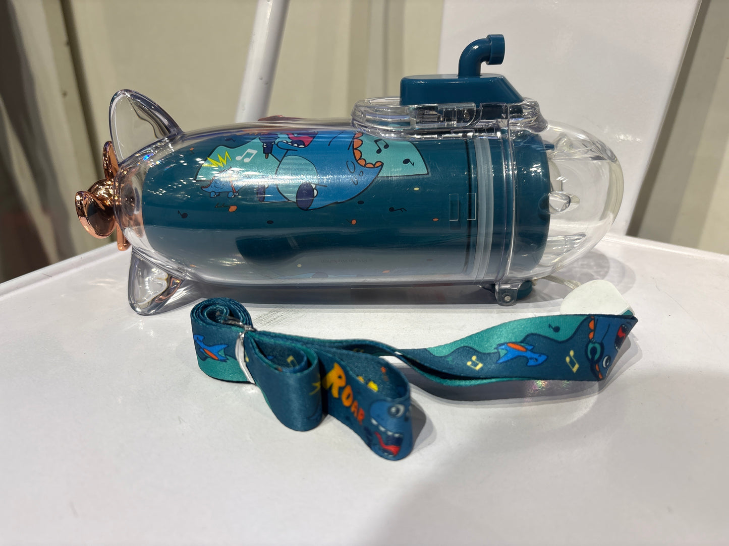 Submarine Shape Insulated Kids Water Bottle with Straw