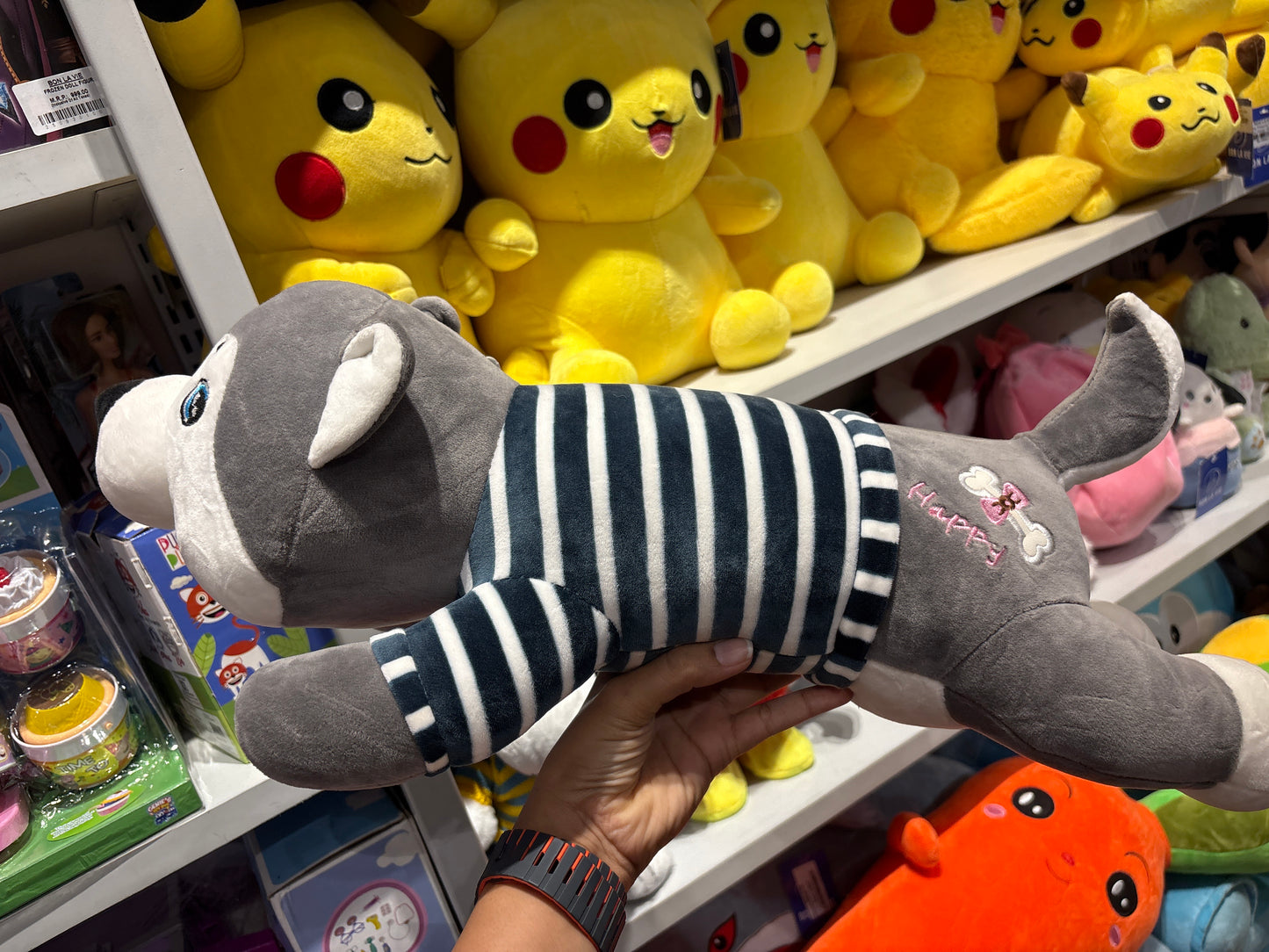 Tickles Cute Super Soft Husky Dog Pillow Stuffed Plush Animal Toy Kids Boys & Girls Birthday Gifts