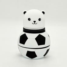 Cute Bear Football Shaped Expandable Silicone Pencil Case